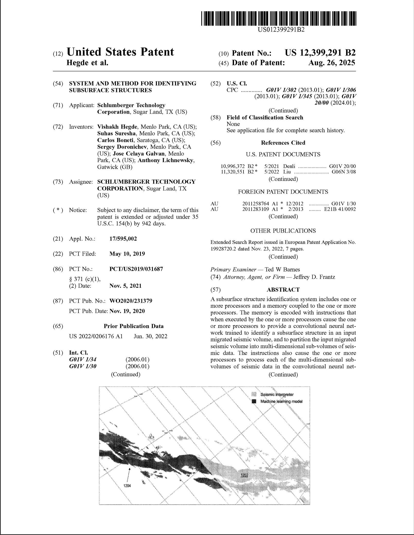 Subsurface Structures Patent